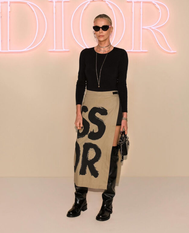 Charlize Theron au défilé Dior Pre Fall 2024 ©instagram DIOR